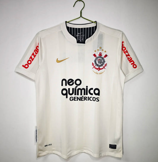 2012 Corinthians Home White Retro Jersey