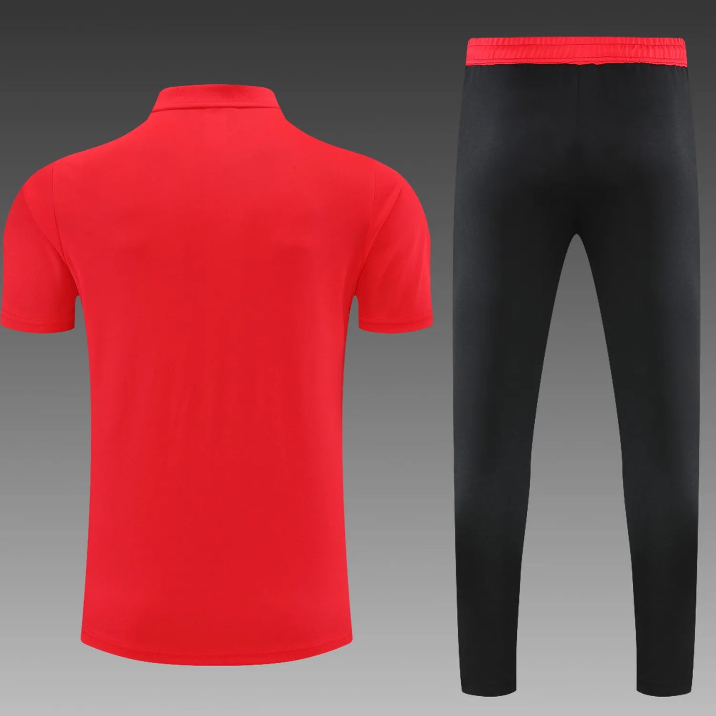 Arsenal POLO red black Short Sleeve Suit
