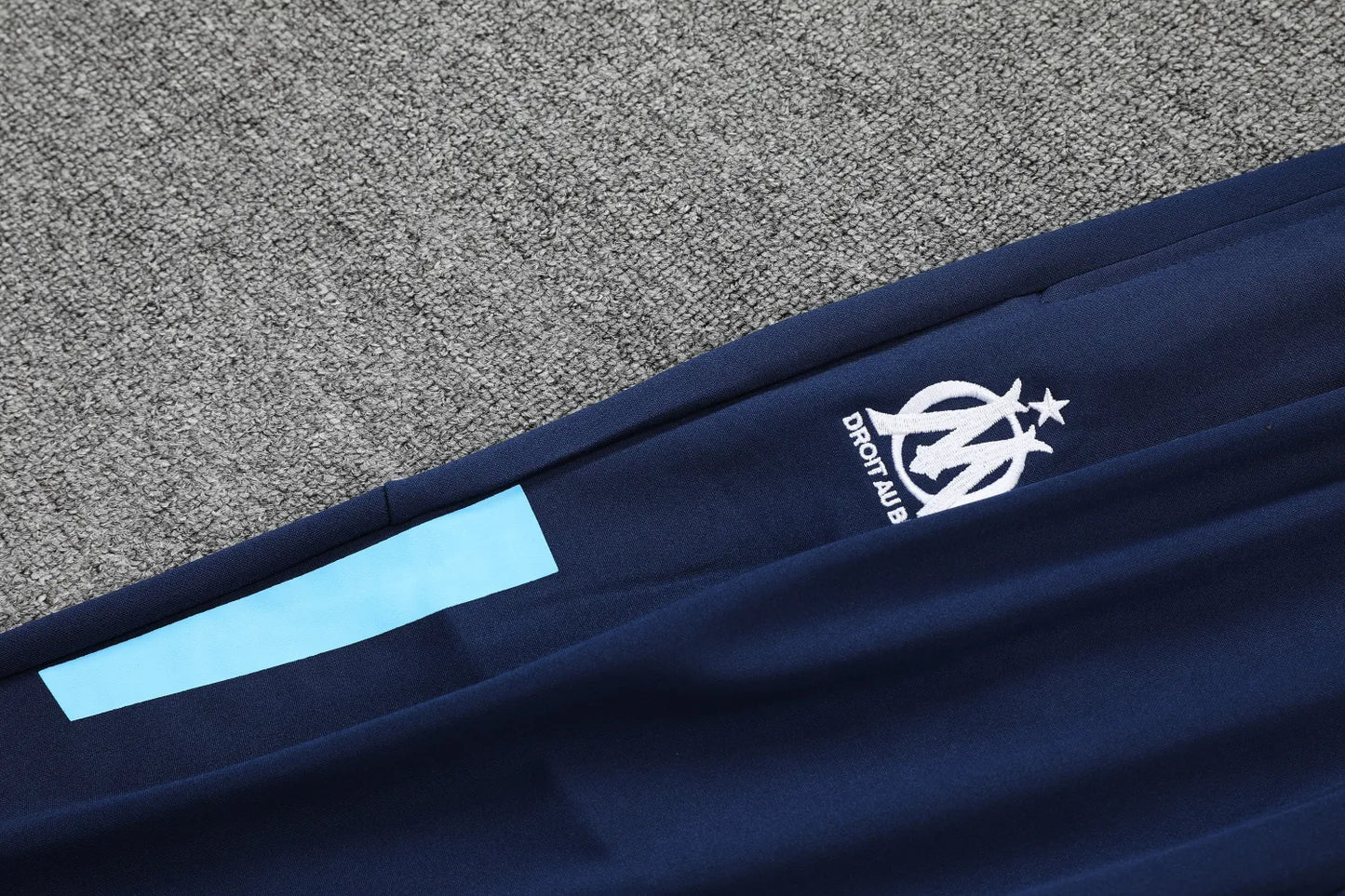 Marseille POLO kit blue and white Short Sleeve Suit
