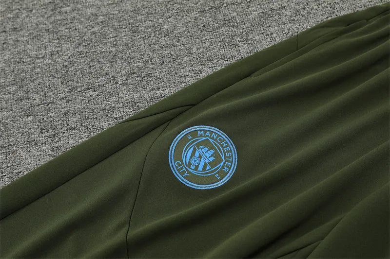 24-25 Manchester City Army Green Training Suit