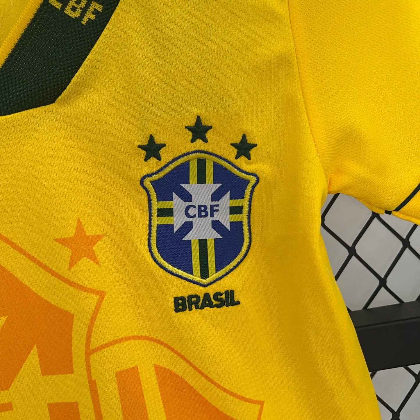 Retro 93-94 Brazil Home Kids Kit