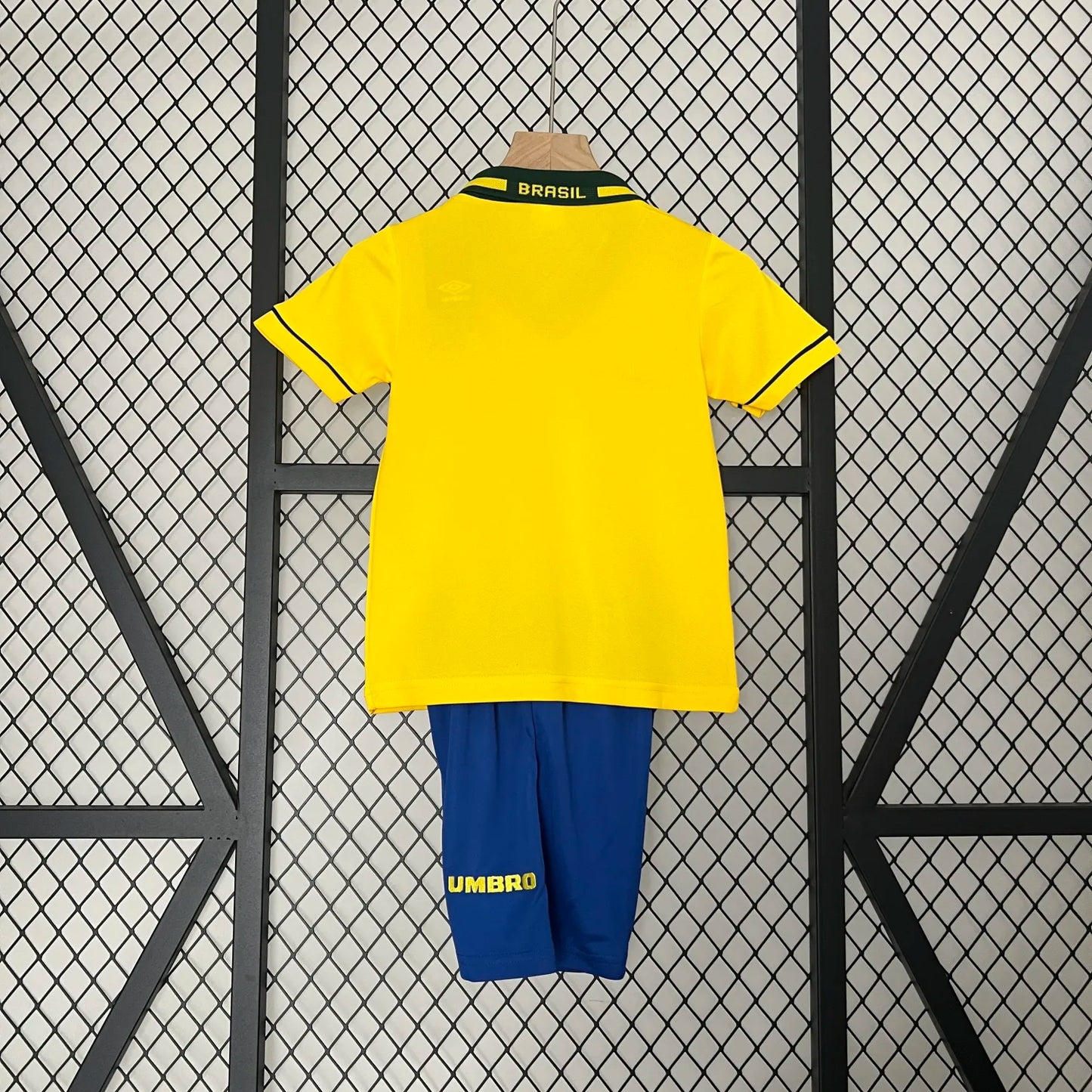 Retro 93-94 Brazil Home Kids Kit