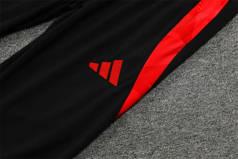 24-25 Manchester United Red and Black Training Suit
