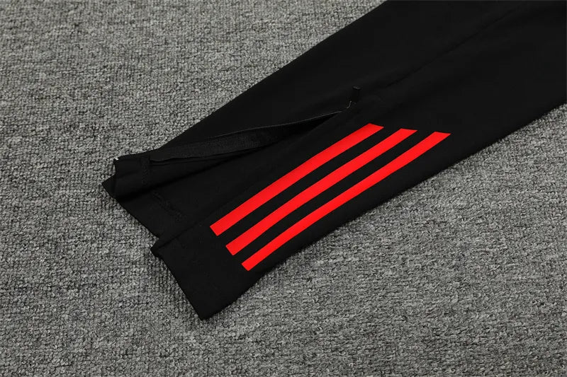 24-25 Manchester United Red and Black Training Suit
