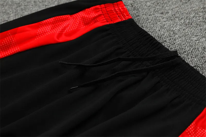 24-25 Manchester United Red and Black Training Suit