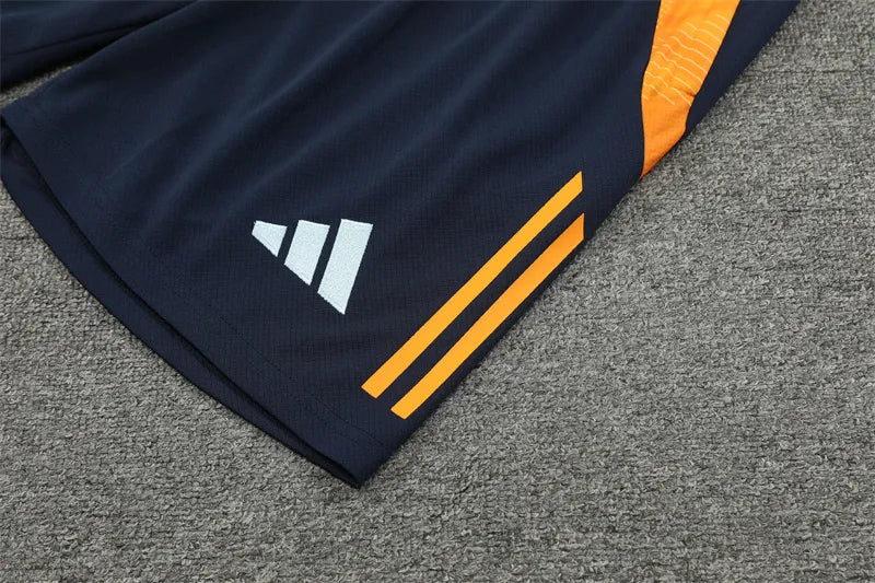 24-25 Real Madrid White Short Sleeve Training Suit