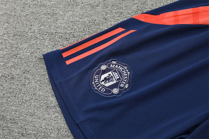 24-25 Manchester United Orange Short Sleeve Training Suit