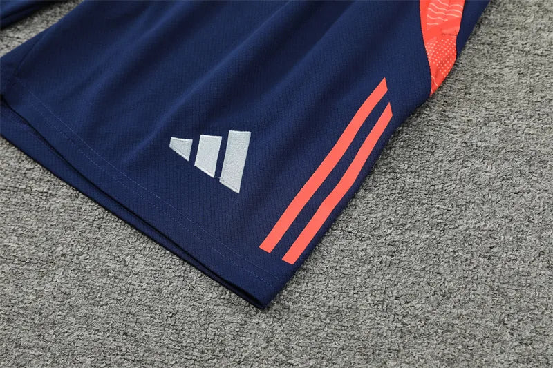 24-25 Manchester United Blue Short Sleeve Training Suit
