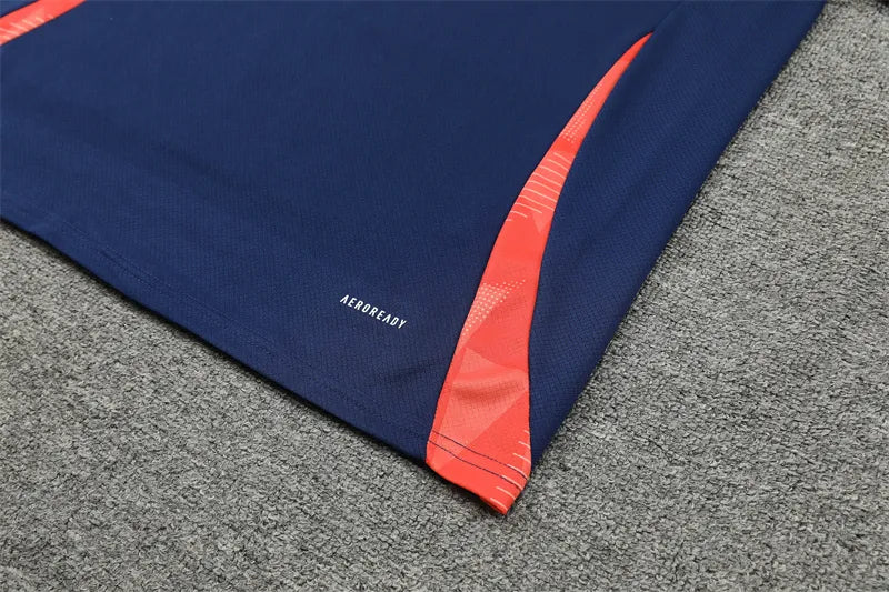 24-25 Manchester United Blue Short Sleeve Training Suit