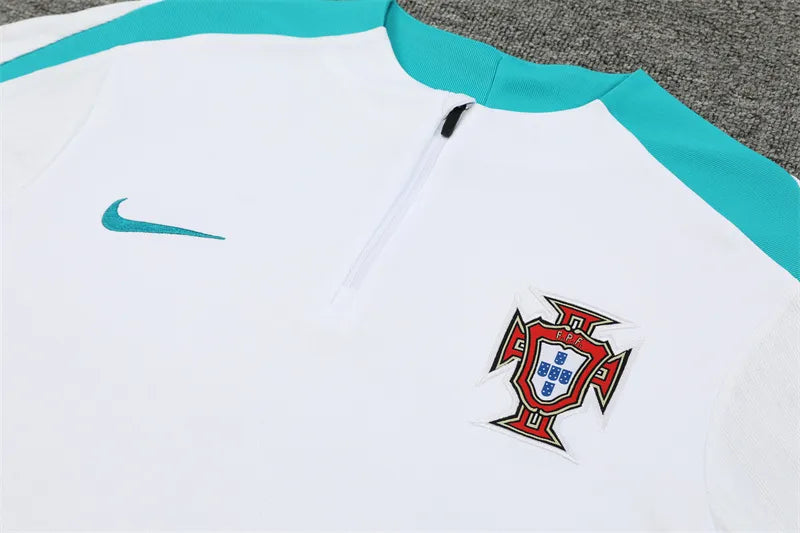 2024 Portugal White Player Version Training Suit