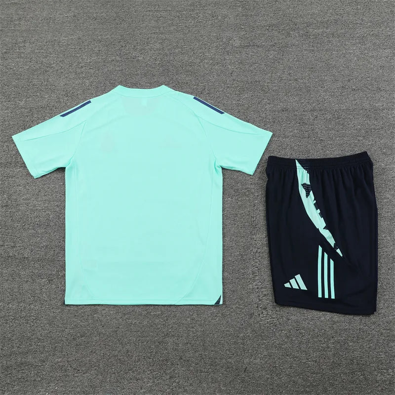 24-25 Real Madrid Blue Short Sleeve Training Suit