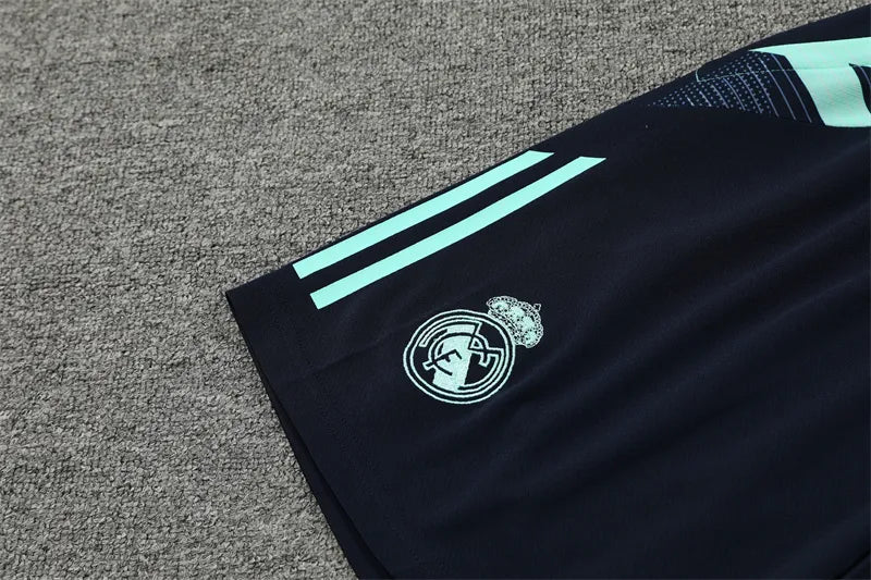 24-25 Real Madrid Blue Short Sleeve Training Suit