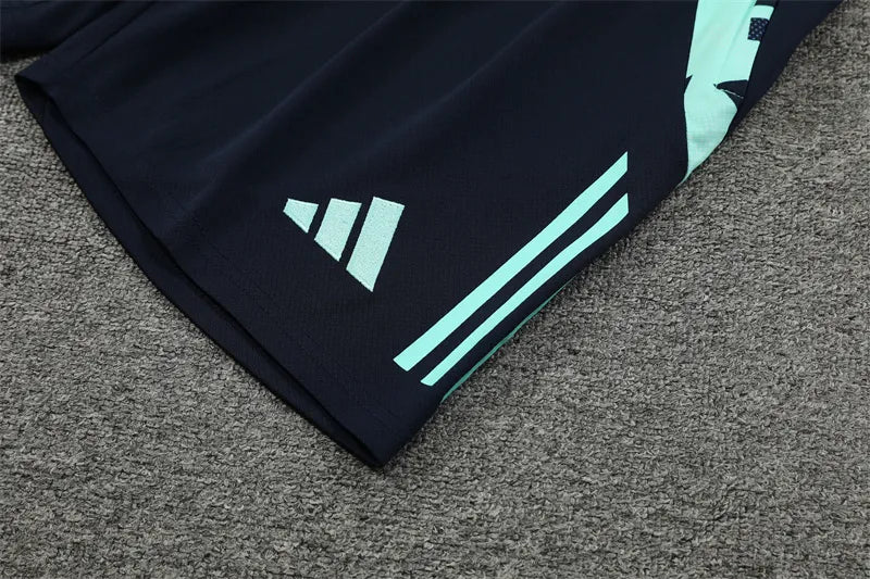 24-25 Real Madrid Blue Short Sleeve Training Suit