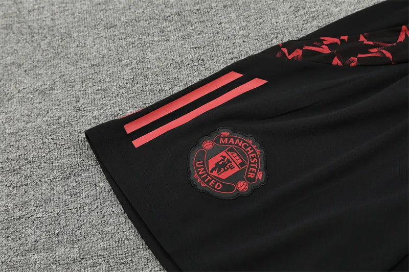 24-25 Manchester United Red Short Sleeve Training Suit