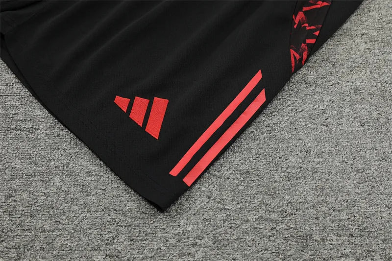 24-25 Manchester United Red Short Sleeve Training Suit