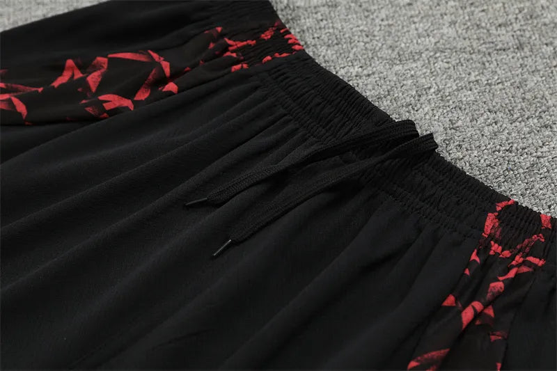 24-25 Manchester United Red Short Sleeve Training Suit