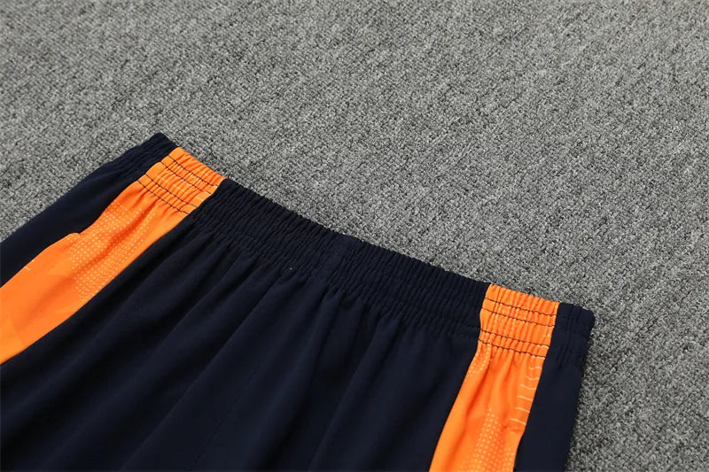 24-25 Real Madrid Light Blue and Orange Training Suit