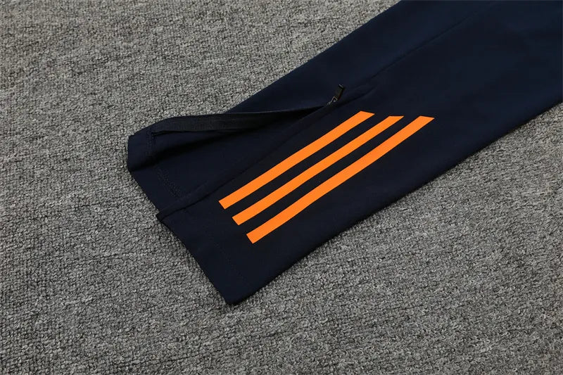 24-25 Real Madrid Light Blue and Orange Training Suit