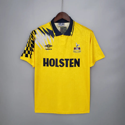 92-94 Tottenham Hotspur Away Yellow Retro Jersey