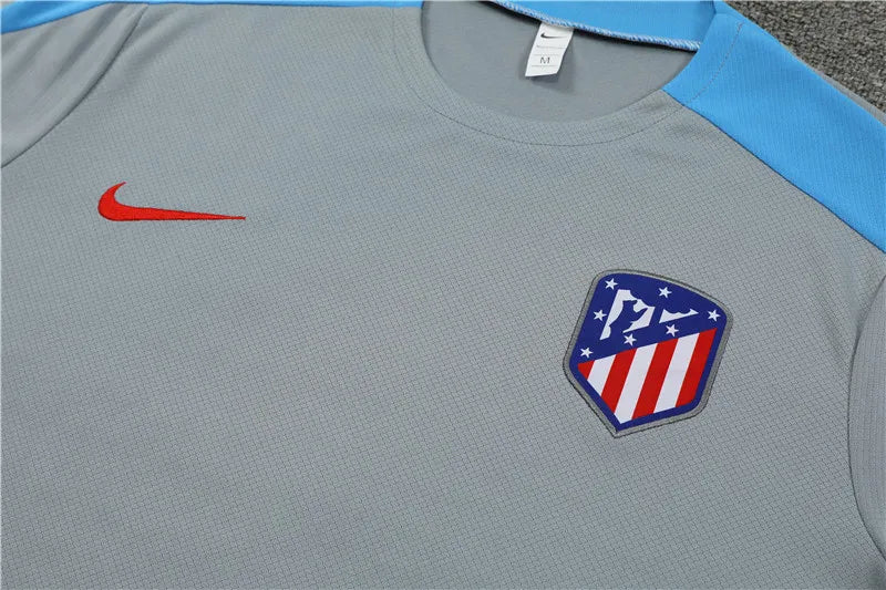 24-25 Atletico Madrid Gray Short Sleeve Training Suit