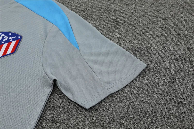 24-25 Atletico Madrid Gray Short Sleeve Training Suit