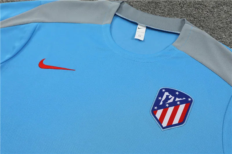 24-25 Atletico Madrid Light Blue Short Sleeve Training Suit