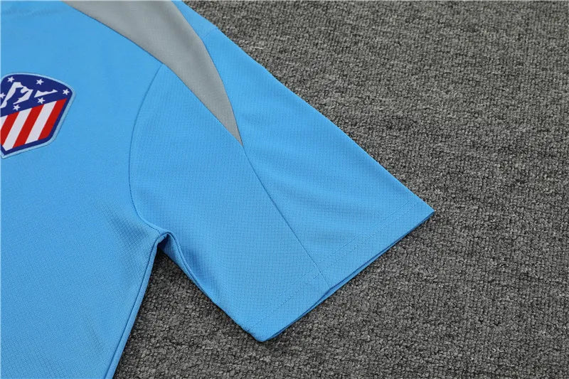 24-25 Atletico Madrid Light Blue Short Sleeve Training Suit