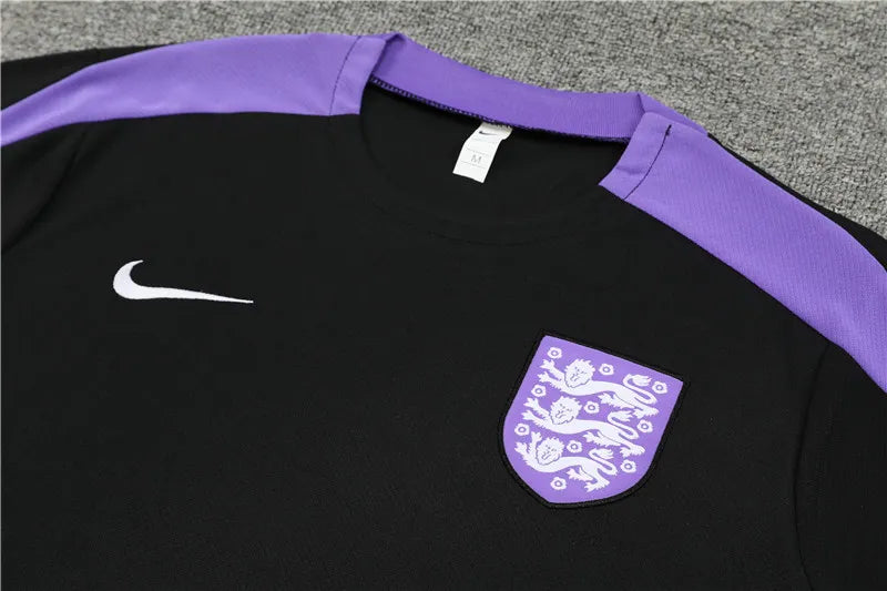 2024 England Black Short Sleeve Training Suit