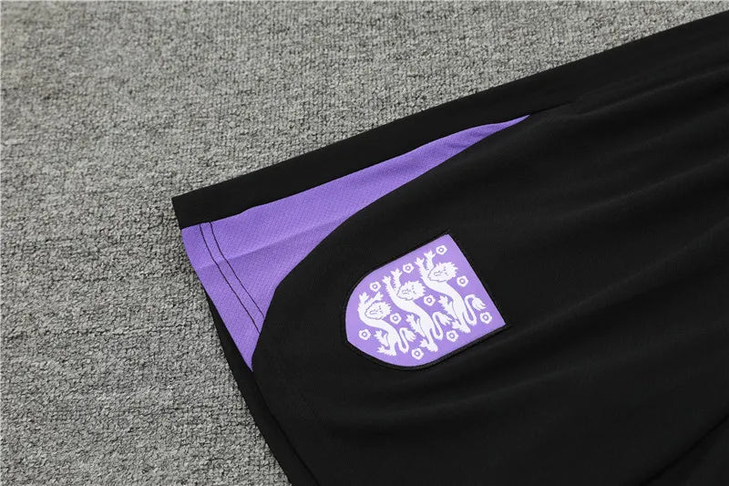 2024 England Black Short Sleeve Training Suit