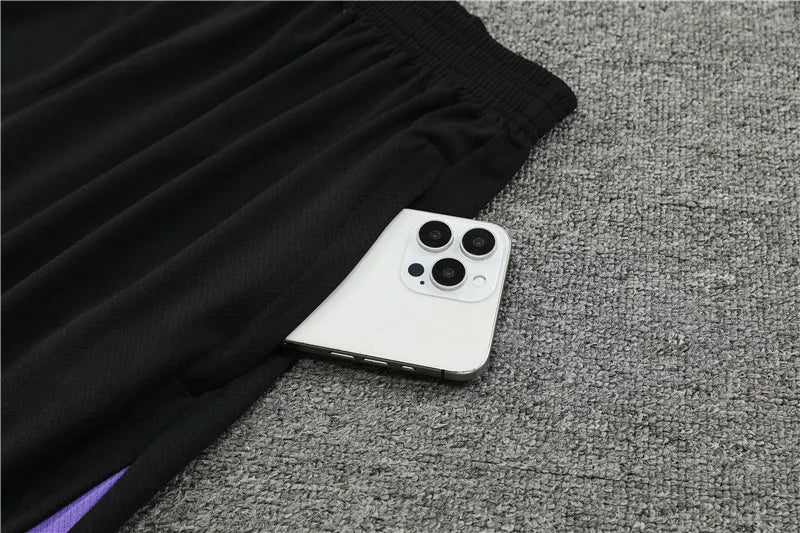 2024 England Black Short Sleeve Training Suit