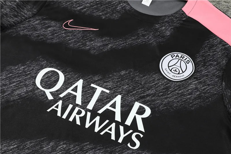 24-25 PSG Black and Pink Short Sleeve Training Suit