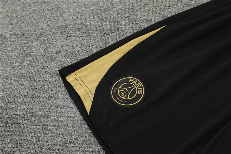 24-25 PSG Black and Gold Short Sleeve Training Suit
