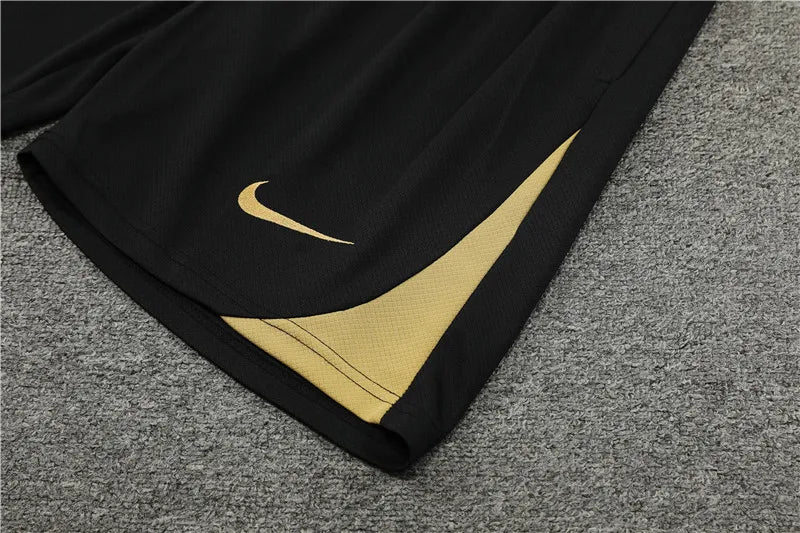 24-25 PSG Black and Gold Short Sleeve Training Suit