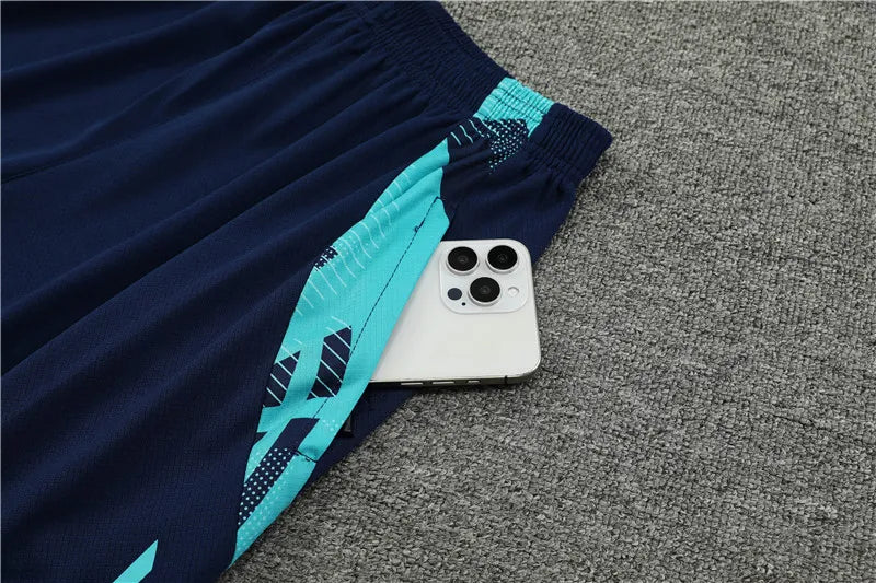 24-25 Arsenal Blue Short Sleeve Training Suit
