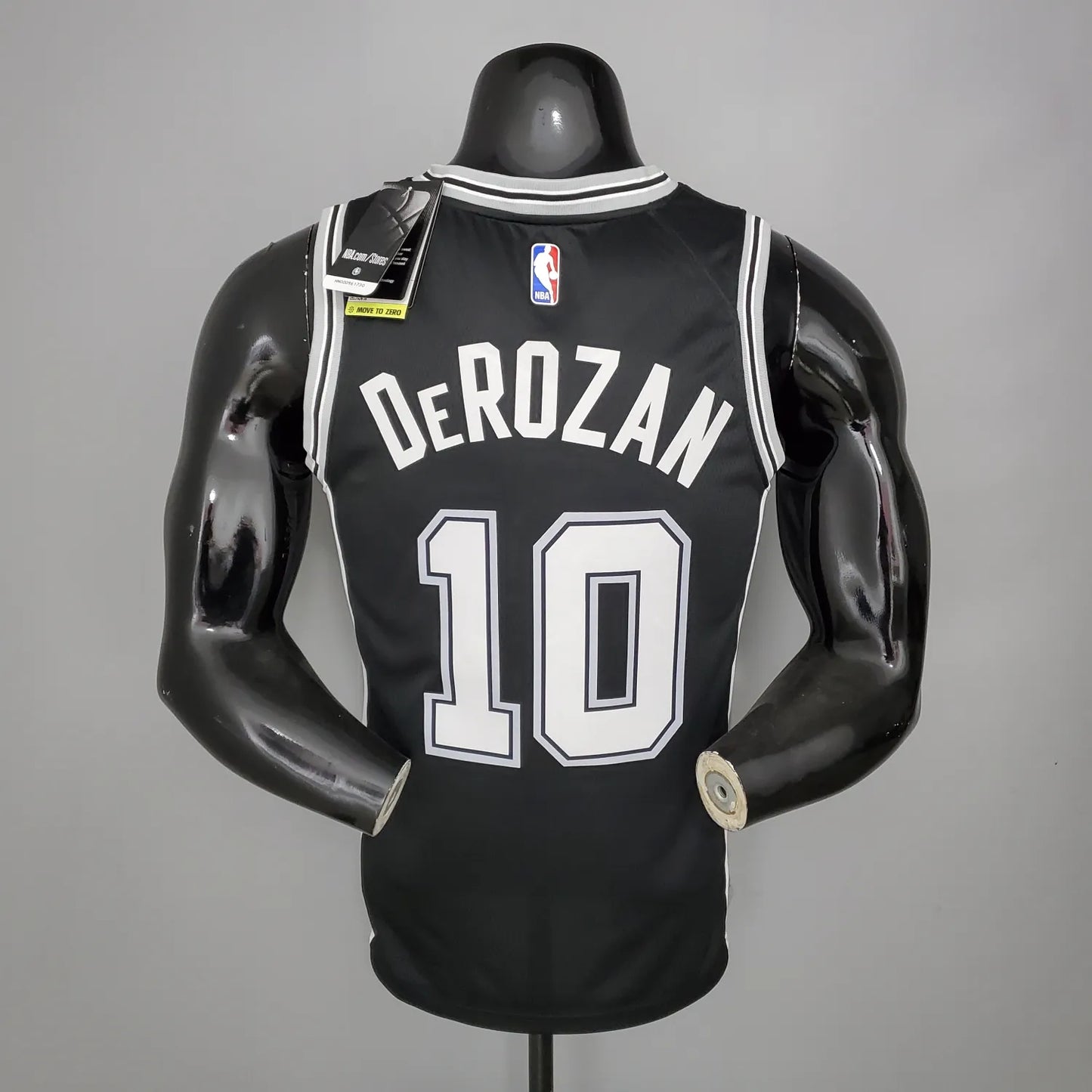 DeROZAN#10 Spurs Spurs Black NBA Jersey