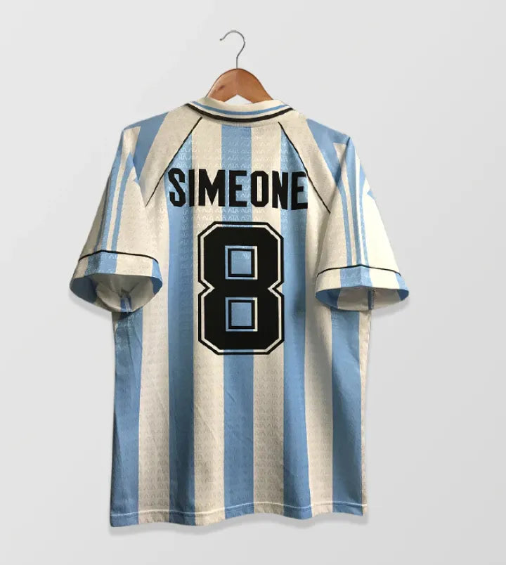 1996 Argentina Home Retro Jersey