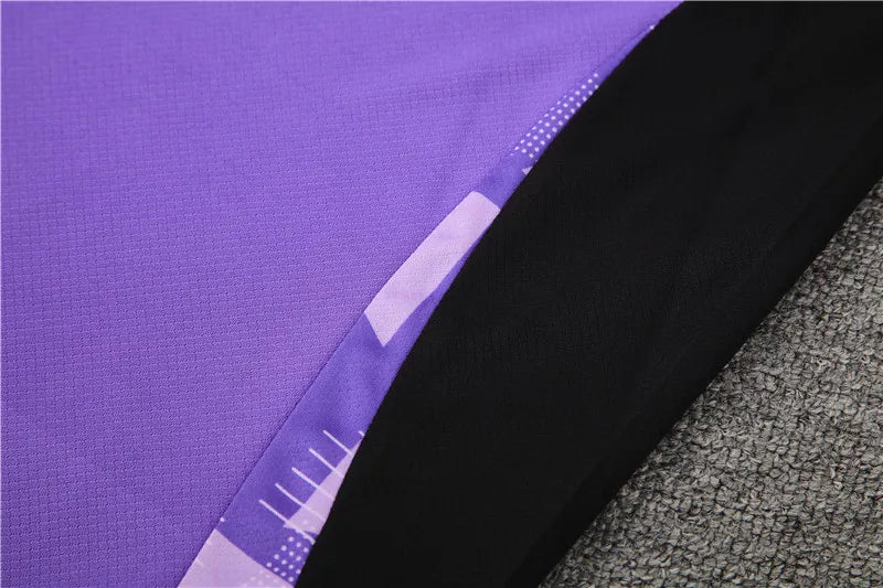 2024 Germany Purple Short Sleeve Training Suit