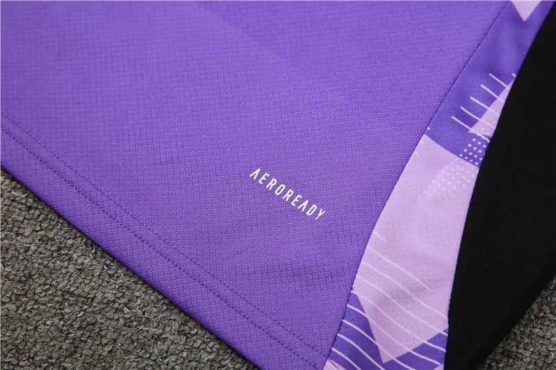 2024 Germany Purple Short Sleeve Training Suit