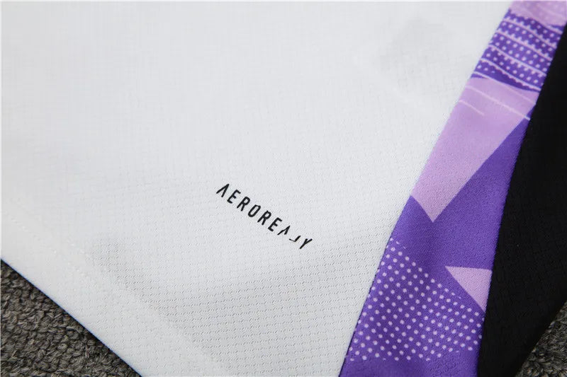 2024 Germany White Short Sleeve Training Suit