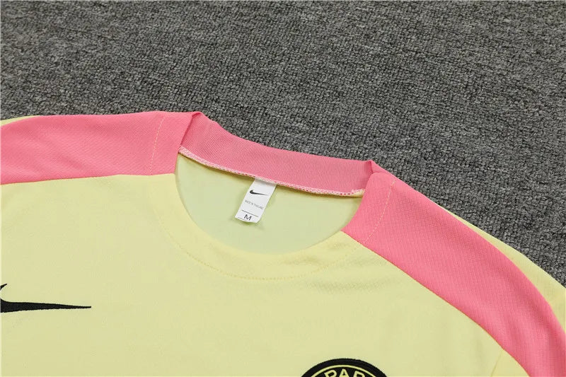 24-25 PSG Yellow Short Sleeve Training Suit