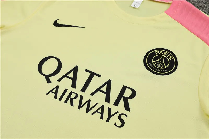 24-25 PSG Yellow Short Sleeve Training Suit
