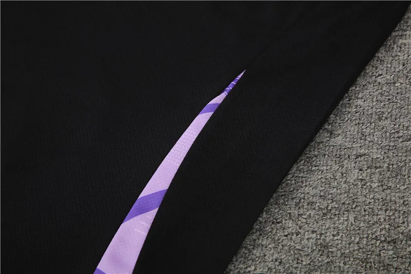 2024 Germany Black Short Sleeve Training Suit