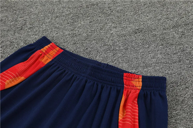 2024 Spain Red Short Sleeve Training Suit