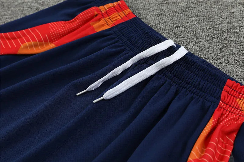 2024 Spain Red Short Sleeve Training Suit