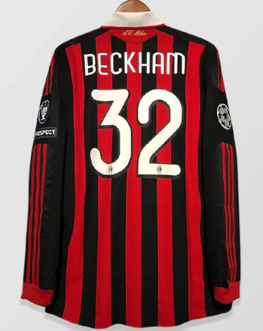09-10 AC Milan Home Retro Long Sleeve Jersey