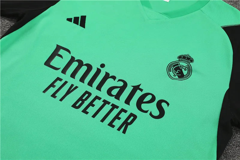 23-24 Real Madrid Green Short Sleeve Training Suit