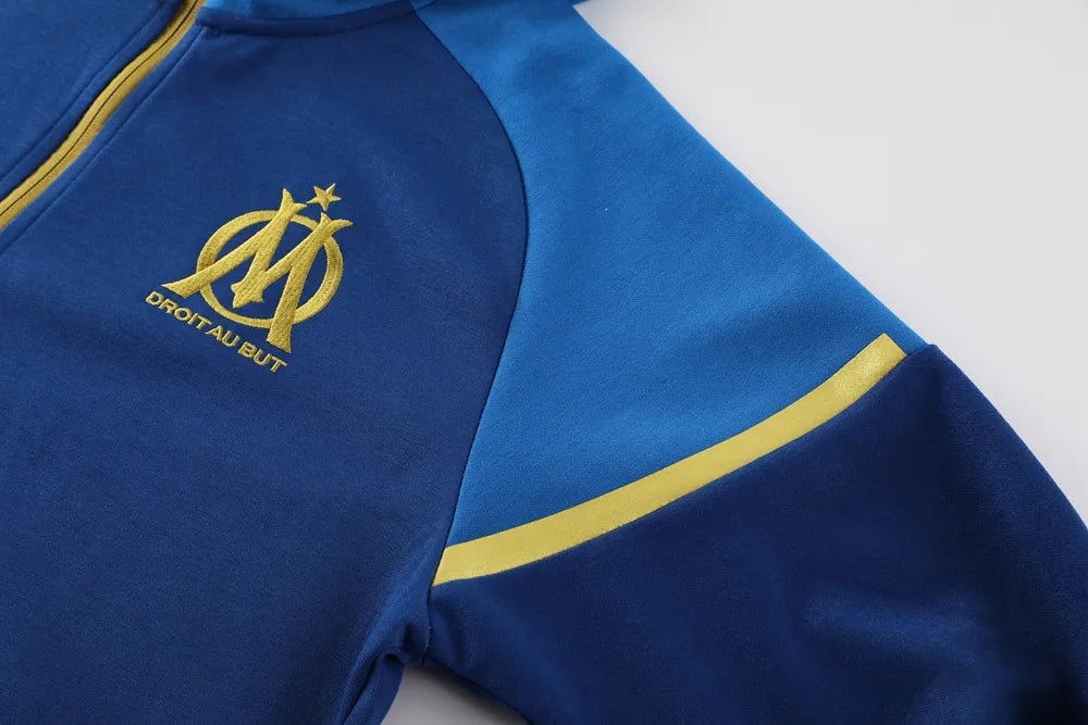 23-24 Olympique Marseille Hooded Jacket Tracksuit