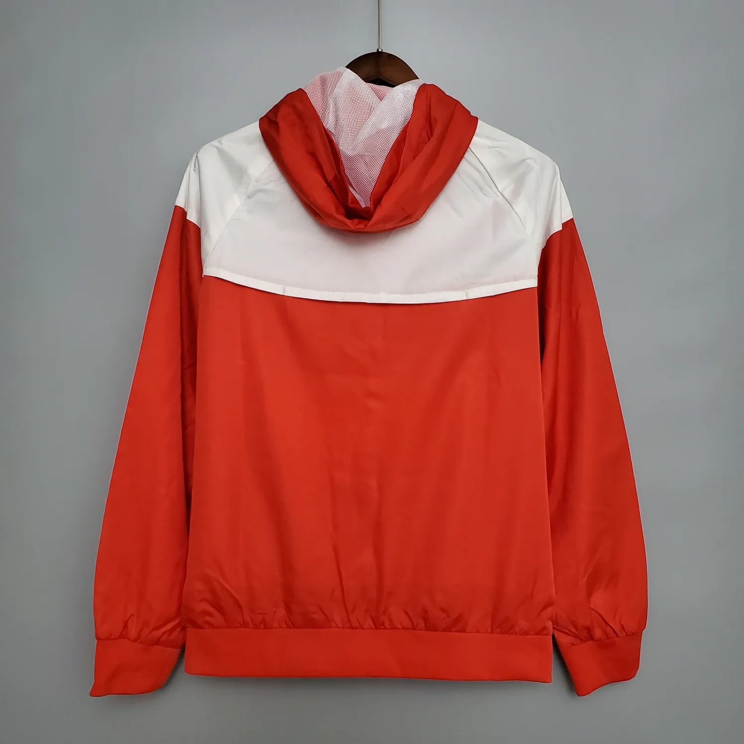 Windbreaker Brazil International Red and White S-XXL