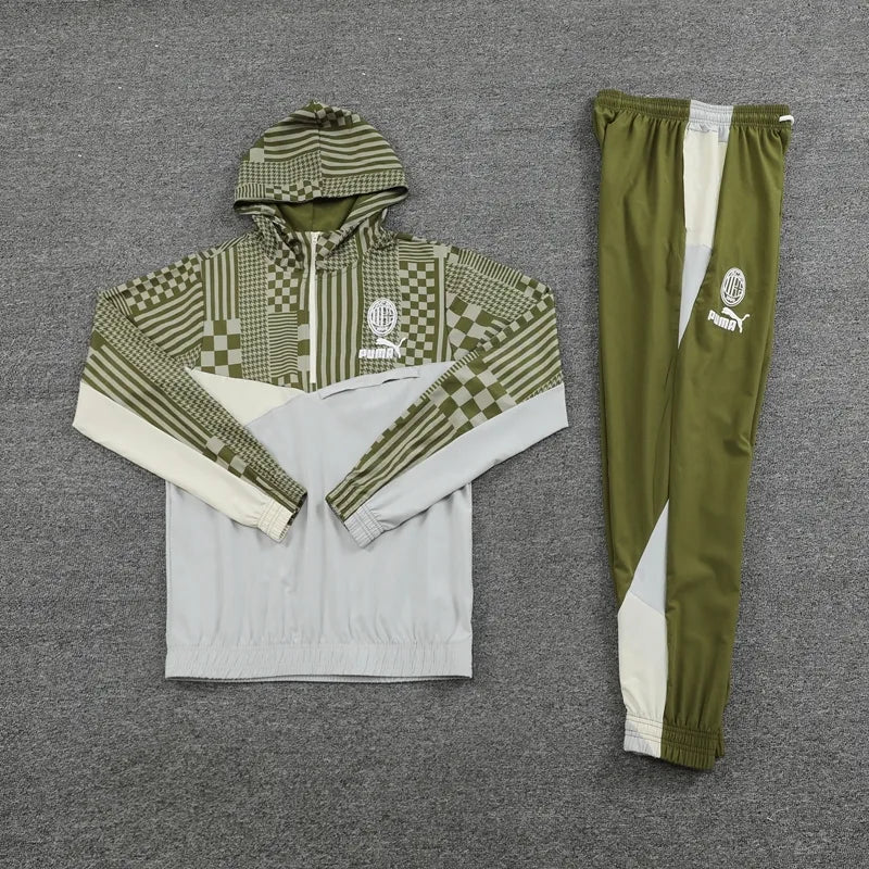 23-24 AC Milan Hooded Windbreaker Suit