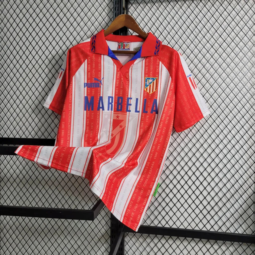 1995-96 Atletico Madrid Home Retro Jersey